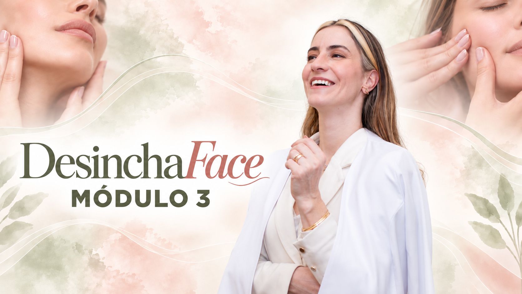 Capa do Módulo 3 do DesinchaFace, com Ana Maria Cepeda sorrindo de perfil
